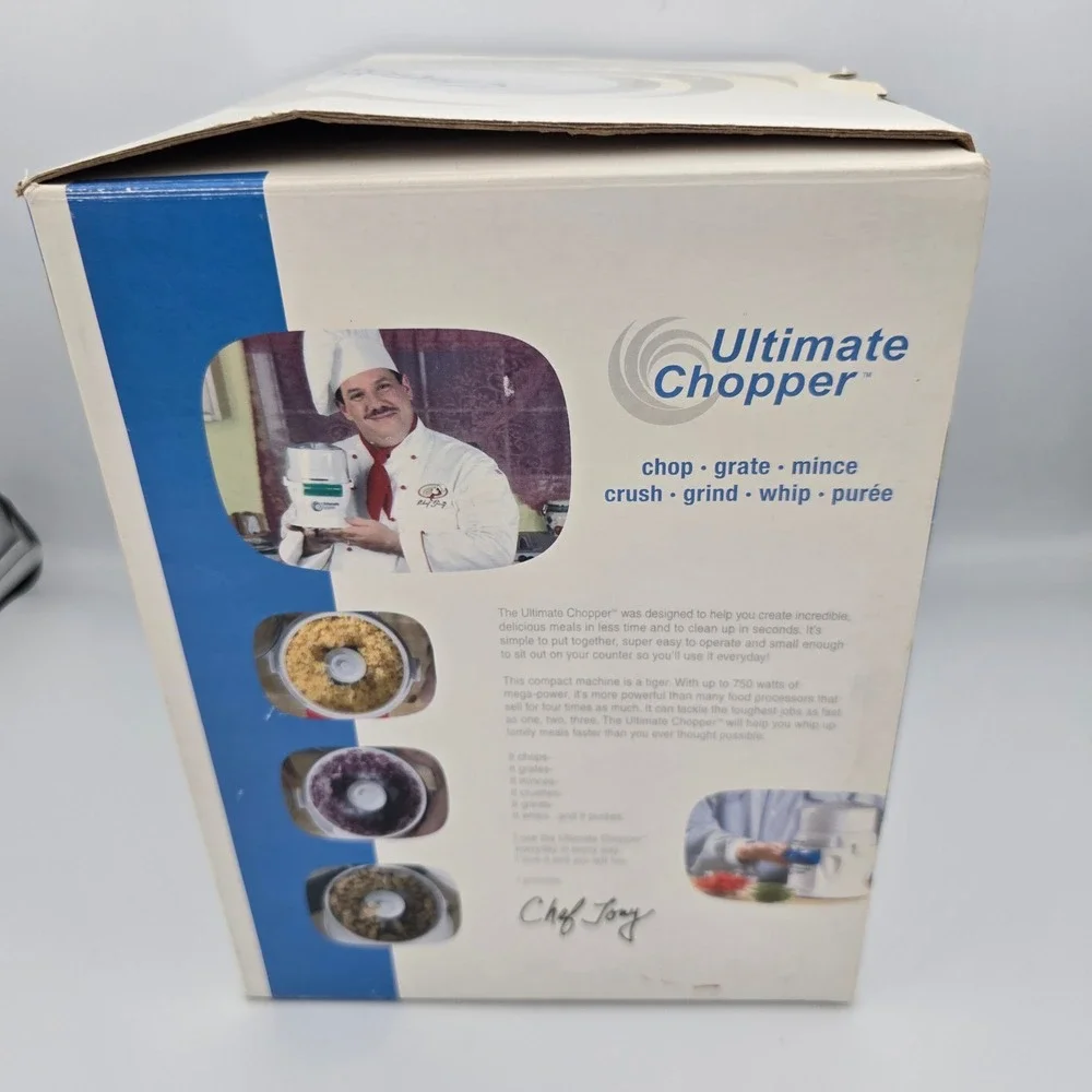 Ultimate Chopper Food Processor CH-1 White New Open Box
